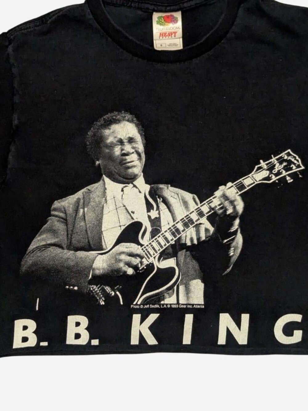 Vintage 1993 B.B. King Cropped Blues Graphic Tee